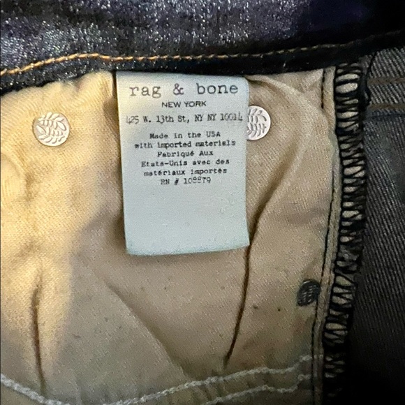 Rag & Bone - High Rise Skinny in Bonnie - Size 28 - Picture 7 of 8